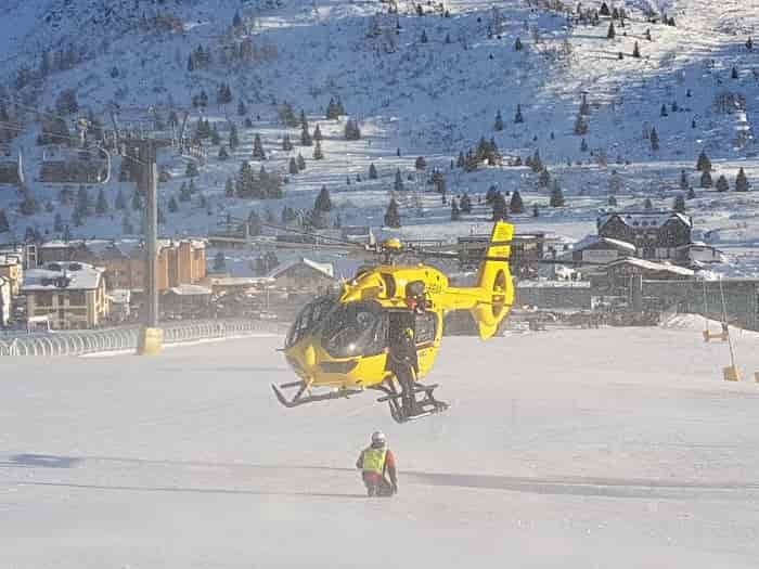 Passo Tonale - incidente pista Vittoria