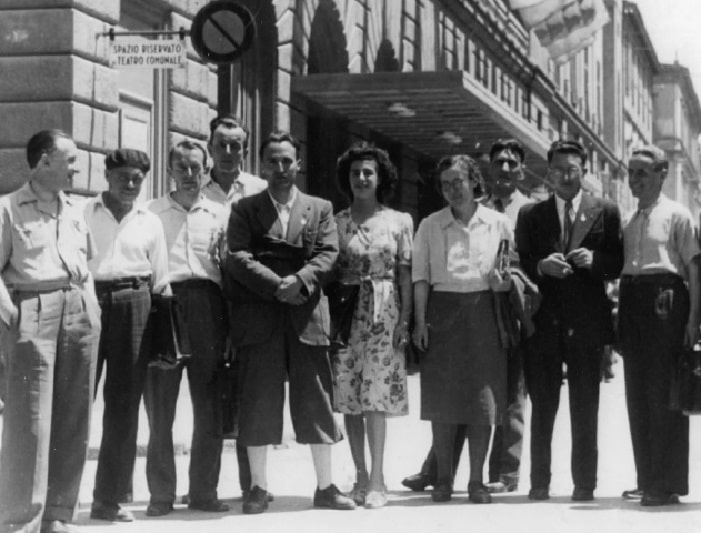 Nella foto del 1947 donata da Rita Giacomuzzi per l’archivio CGIL Trentino