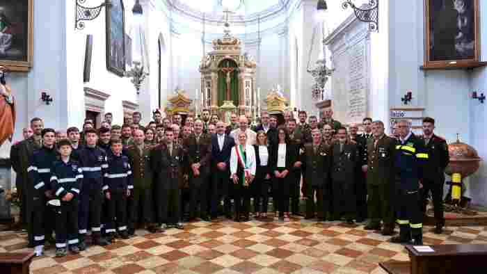 TRENTINO - Caldonazzo, festeggiato il 140° anniversario del Corpo dei vigili del fuoco