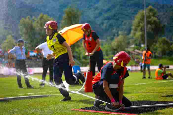 SPORT - Olimpiadi vigili del fuoco allievi, entusiasmo in Valsugana