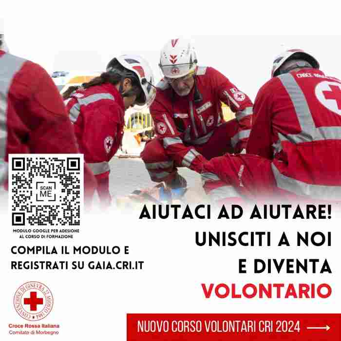 ATTUALITÀ - Morbegno: corso per aspiranti volontari della Croce Rossa