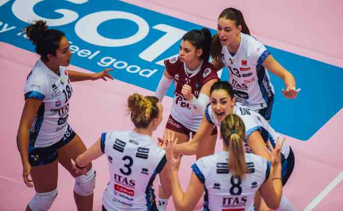 TRENTINO - Volley femminile: l'Itas Trentino cala il poker