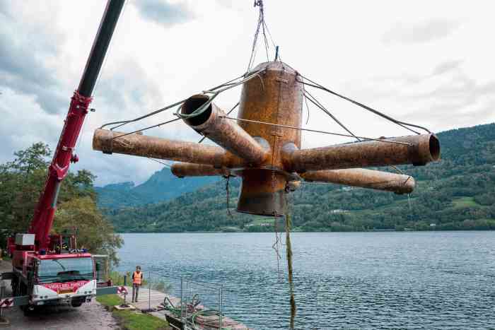 ATTUALITÀ - Caldonazzo, la rimozione degli ossigenatori dal lago bandiera blu