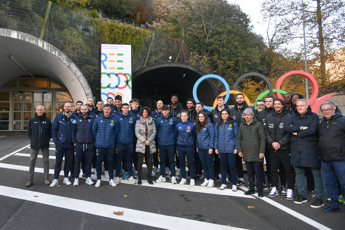 SPORT - Gli assi di Trentino Volley, Aquila Basket e Ac Trento calcio alle Gallerie