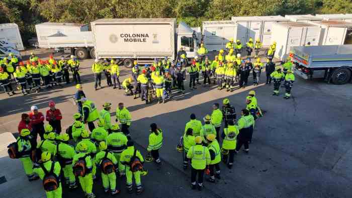 ATTUALITÀ - Esercitazione di pronto intervento della Protezione Civile del Bresciano