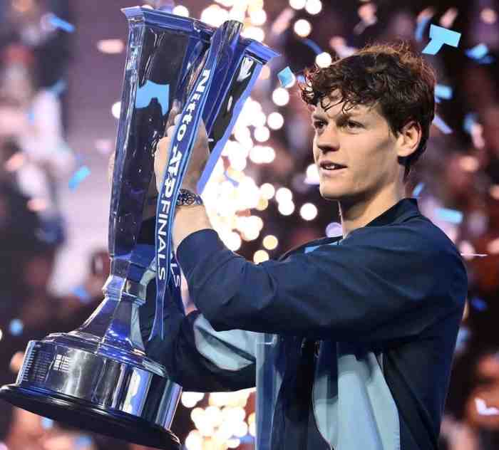 TENNIS - Tennis: Sinner batte Fritz e trionfa alle Atp Finals