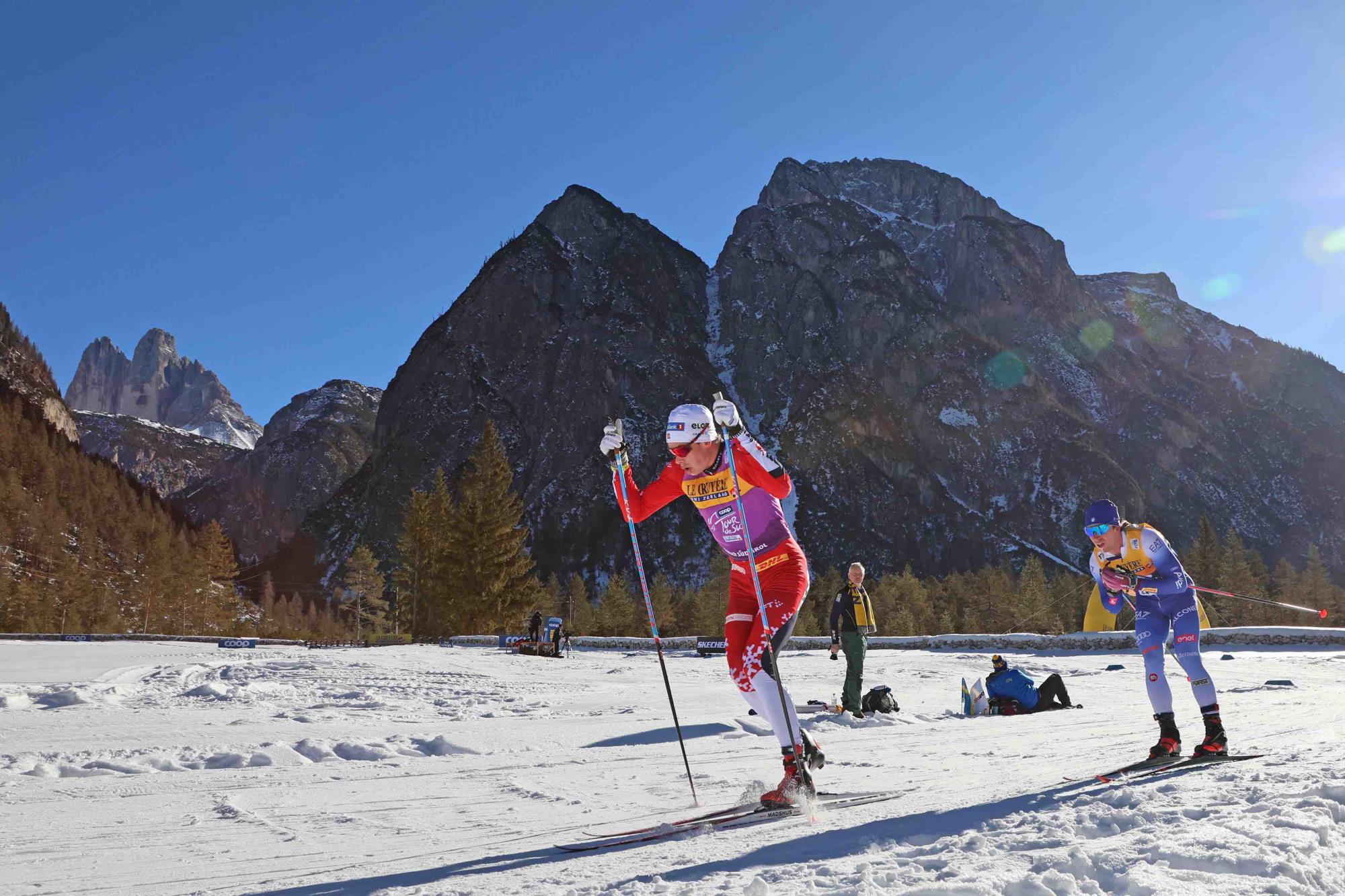 SPORT - Amundsen "treno delle Dolomiti" alla 20 km del Tour de Ski