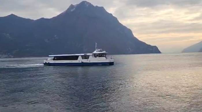 SEBINO - Lago d'Iseo: primo test della seconda nave elettrica Sarnico