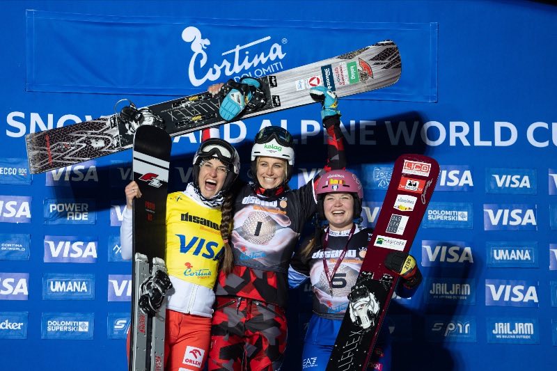 SPORT - Coppa del Mondo Snowboard: Bagozza e l'austriaca Payer conquistano Cortina