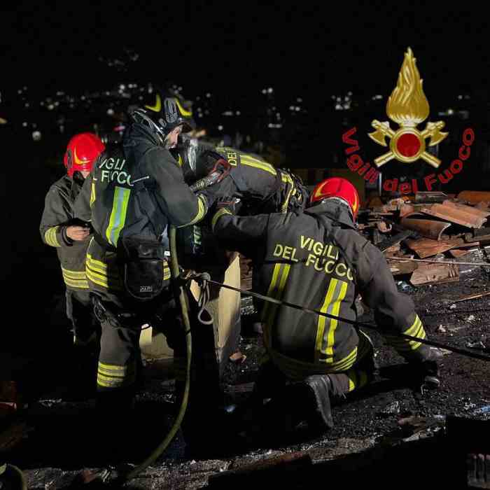 CRONACA - Incendio tetta in un'abitazione di Villa Carcina