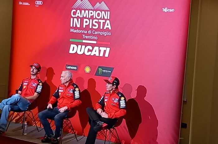 SPORT - Campioni in pista: a Campiglio la Ducati presenta Bagnaia e Maquez