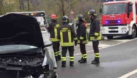 VALLE CAMONICA - Incidente sulla statale 42 del Tonale tra Edolo e Monno 