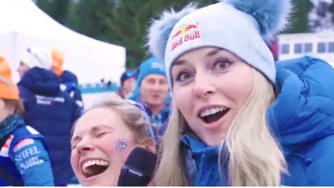 SPORT INVERNALI - Lindsey Vonn e Jessie Diggins in Val di Fiemme