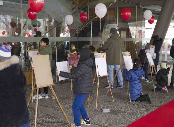 TRENTINO - Successo del premio di pittura dell'Alpecimbra Fis Children Cup