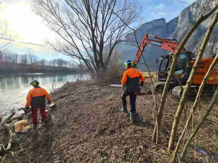 TRENTINO - Prevenzione contro il pericolo alluvioni: interventi sul fiume Adige