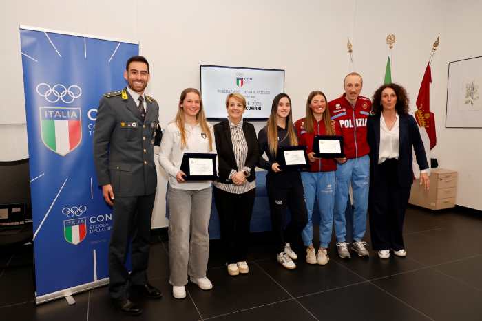 SPORT - Trento, il Coni ha premiato cinque atleti trentini 