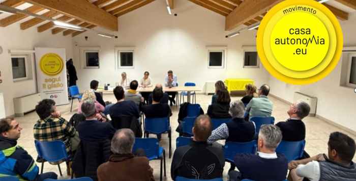 TRENTINO - Assemblea annuale di Casa Autonomia, candidati alle Elezioni Comunali