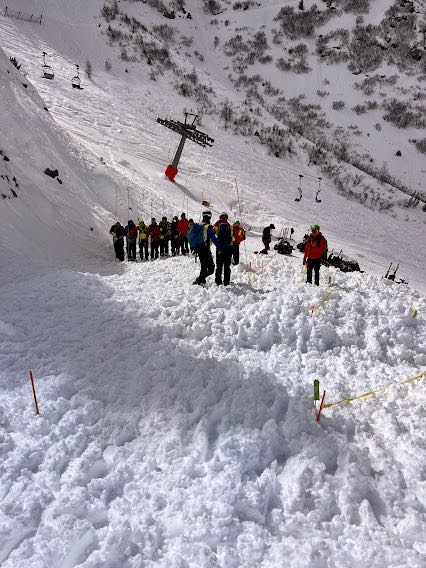 TRENTINO - Valanga su pista della Tresca a Pampeago